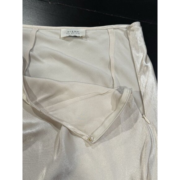 Dissh Satin Strapless Slip Dress Sz 6 Champagne Formal Wedding Bridal - Picture 6 of 12